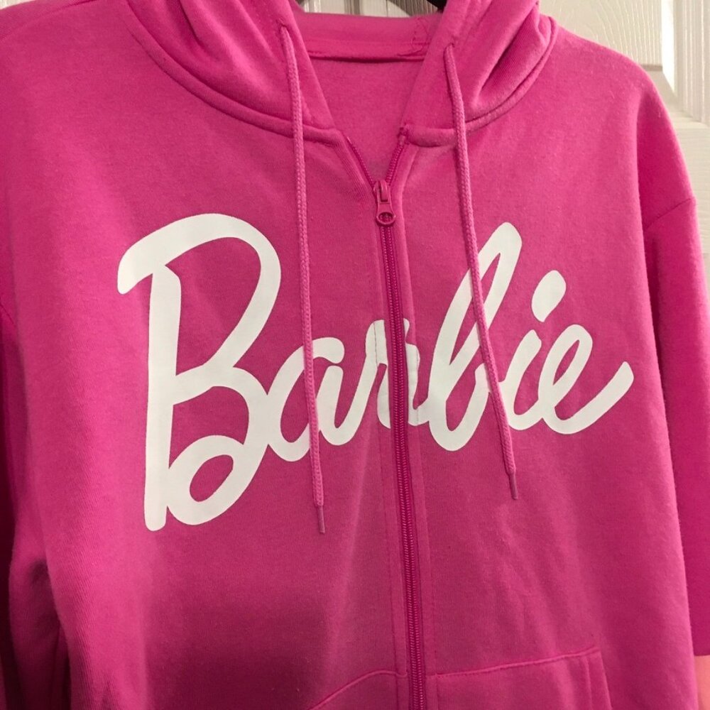 Barbie Zipper Hooded Jacket Women's Small - Picture 2 of 7